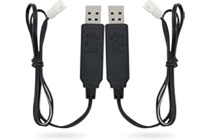 Charger Replacement for Carrera Mario Remote Control RC Car Battery, USB Charging Cable Cord 2 ft (2-Pack) - PDEEY