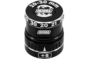 INJORA 20-35mm regolabile altezza di giro calibro con base magnetica per 1/10 1/8 RC auto