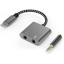 Adaptateur Lightning Vers Jack 3.5 Mm Certifié MFi - Pour Casque IPhone/iPad - Qualité Sonore Avancée - 12