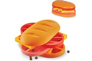 Brightkins, rompecabezas giratorio Pupstrami, juguete interactivo canino, dispensador de premios, antideslizante, para estimular la mente de los perros y proporcionar una alimentación lenta, 1 pieza