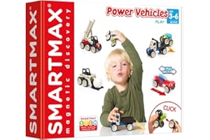 SMARTMAX - Power Vehicles, Magnetic Discovery Play Set, 25 pieces, 3+ Years