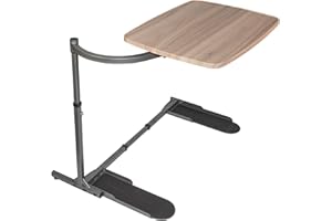 Stander Wonder Tray, Adjustable Swivel Table, Large Laptop Stand, Couch Desk, Side Tables & Gaming Bench, TV-Trays for Eating on Couches, Chairs, Recliners, Ash Gray