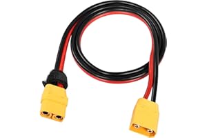 RIIEYOCA XT90 męskie do XT90 żeńskie złącze wtykowe, XT90 1M 10AWG przedłużacz, do baterii RC Lipo FPV drona duży model samolotu itp.