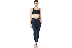 Avon Equine Women's Cotton Lycra Jodhpurs JODPHURS JODS Soft Knee Patch Equestrian 4 Way Stretch Ladies Horse Riding Pants