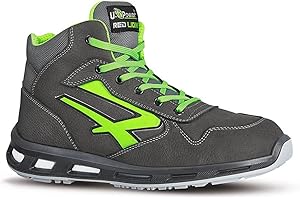 U POWER U-Power Red Lion Hummer, buty ochronne, wysokie, lekkie i elastyczne, odporne na przebicie, odporne na przebicie, z wkładką Infinergy, z aluminiowymi końcówkami (szary i zielony 46)