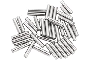 Yesallwas 100Pcs 3mm x 18mm Dowel Pin 304 Stainless Steel Shelf Support Pin Metal Fasten Elements Used On Precise Location (3mm x 18mm 100 PCS)