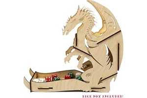 docsmagic.de Dice Tower Dragon Wooden Small - Torre di Dadi