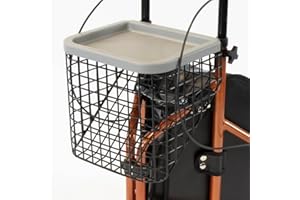 NRS Healthcare Basket & Tray Set Add-on for NRS Healthcare 3 Wheel rollator