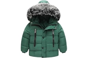 Acuryx Cappotto Piumino con Cappuccio da Bambino Giacca Trapuntata Ragazzo Parka Zip Up Impermeabile Invernale 6 Mesi-6 Anni