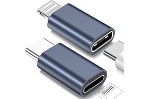 yootech Adattatore da Lighting a USB C Per iPhone 15 e altri dispositivi di tipo C& USB C a Lighting Connettore Per iPhone 14/13/12 Pro Max Mini, Supporto ricarica, Trasmissione Dati, Non per cuffie