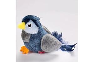 Vealind Melody Chaser Pet giocattolo interattivo per cani e gatti (uccello blu)