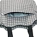 Damero Large Diaper Changing Bag with Changing Pad and Stroller Straps (Gray Dots)