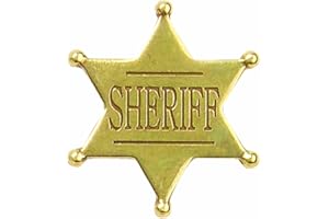 Denix - Stella da sceriffo americano, colore: Ottone