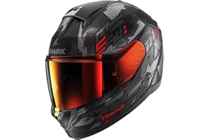 Shark Uniseks Ridill 2 Molokai HE1110EKARM Kask Motocyklowy, Czarny, M