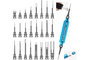 ‎JRREADY JRready ST5352-01 Entriegelungswerkzeug Upgraded Terminal Removal Tool Mit 1 Griffe Zur Lagerung & 26 Tipps Für Den Austausch, Auspinwerkzeug Für Deutsch AMP TE Molex Delphi JST JPT Harting