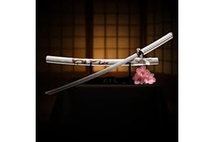 57 SPECIAL REPLICAS Spada Katana, Katana Vera Samurai Katana Acciaio con fodero per decorazione per collezionisti o come regalo Plus Espositore