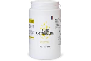 Nutripure | L-Citrulline BioKyowa® Végétale | Idéale pour la Congestion Musculaire pour l'Entraînement | Précurseur de l' Arginine | Sans Malate de Citrulline | 180 gélules(1 mois) | Made in France