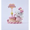 Hello Kitty Memo Stand Party Time Hello Kitty Functional Accessory, Designed to Hold Notes/Reminders/Images, Desk or Workspace Display Toy, Party Themed Figures, For Fans All Ages