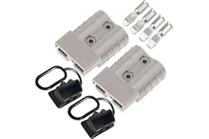CESFONJER 50A Conector de batería Conexión rápida Conectores de alimentación modulares Desconexión rápida para automóvil, Autocaravana, Caravana, Autocaravana, Barco