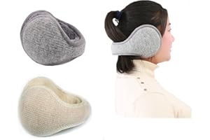 tangger 2STK Ohrenschützer Winter Ohrenwärmer Kinder Mädchen,Ohrwärmer für Damen Herren,Klassische faltbare Fleece Unisex Winter Warme Ohrenschützer