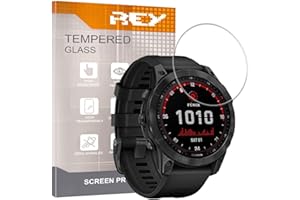 REY (3 sztuki) Oraniacza Ekranu do GARMIN FENIX 7X 51mm - GARMIN FENIX 7X PRO 51mm - QUATIX 6x SOLAR 51mm, szkło hartowane folia ochronna