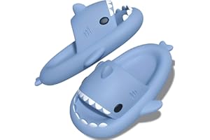 TOPALL Chanclas Tiburon,Zapatillas Tiburon,Pantufas Homem Hombre Mujer,Antideslizantes Zapatillas de Andar por Casa Shark Slide Piscina Secado Rápido Sharkies Tiburones