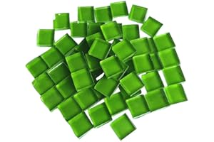 FIREANGELS Material para manualidades Azulejo de mosaico, micro cristal Mini azulejo de mosaico DIY Hobbies Niños Hecho a mano Cristal Piedra libre Material para manualidades Creatividad 300g(verde)