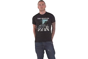 The Beatles Men's Abbey Road and Logo T-Shirt