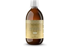 DIOXNATUR® Oro Coloidal 20 ppm - Oro 24K Puro 99.99% - Líquido 500 ml