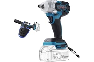 KATSU TOOLS Avvitatore a Impulsi a Batteria Brushless 21V KATSU FIT-BAT, 1/2" 400Nm Avvitatori a Massa Battente, con Motore Brushless, con Custodia e 2 Adattatori, senza Batteria o Caricatore 102478