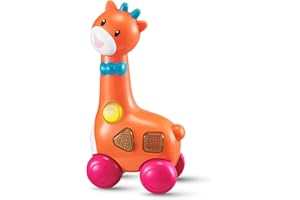 Auby Mon Hochet Girafe - Sons & Lumières - Jouet Bebe 9 10 11 12 Mois,Jouet Enfant 1 2 3 4 Ans Garcon Fille