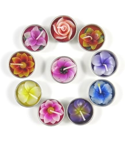 Candela A Forma Di Rosa - Decorativa, Colore Rosso, Fatto A Mano, In Confezione Regalo Nera - Foto 4