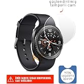 Samsung Galaxy Watch Ultra 2 47mm Uyumlu Kolay Uygulama Aparatlı G&uuml;&ccedil;lendirilmiş Temperli Cam Ekran Koruyucu