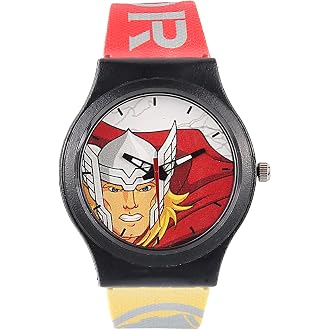 Marvel Thor Kids Analog Watch – Red Dial with Multicolo...