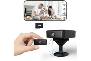 UCOCARE Mini Camara Espia, Funciona con o sin WiFi, Bextgoo 4K Camaras de Vigilancia Sin Internet con Tarjeta TF de 64GB, Visión Nocturna 940 NM, Soporte Magnétic, Detección de Movimiento