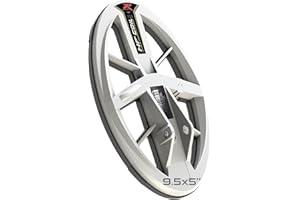 XP Metal Detectors Disque elliptique HF 24x13cm Compatible avec Les détecteurs de métaux XP Deus et ORX, livré avec protège Disque et Bas de Canne - Disque Haute fréquence (DELLHF)