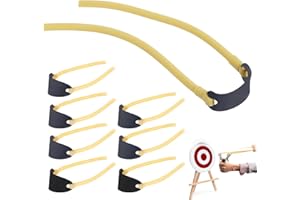 BUOSHUO 8 Stück Schleudergummi,Hochelastischer Naturlatex Schleuder Gummiband,Ersatzgummi für Schleuder,Langlebig Sportschleuder Schleudergummiband für Outdoor Sportarten