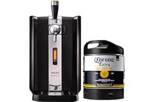 PerfectDraft Pro – Pack Tireuse À Bière + 1 Fût (Corona Extra) – Machine Pression À Domicile – Refroidissement 0 à 12°C – Écran LED Température – Idée Cadeau Amateur Bière