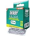 Derby Extra Double Edge Safety Razor Blades, Silver, 100 Count (Pack of 1)