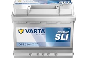 ‎VARTA VARTA Silver Dynamic D15 Autobatterie, 563 400 061, 12 V, 63 Ah, 610 A