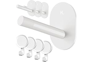 MeesMeek Adhesive Wall Hooks - No Tools, Easy to Use Multi-Function Utility Hooks, Small Self Adhesive Hooks for Hanging Oven Mitts, Kitchenware, Clothes, Towels, Hats, Keys (8 Pack)