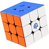 ROXENDA Gan 356 RS Speed Cube, 3x3 Gan 356RS Stickerless Speedcube, Gan 3x3 Cube V3 System Zauberwürfel für Beginners und Pro