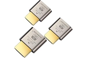 FUERAN HDMI DDC EDID Dummy Plug Headless Ghost Display Emulator （Fit Headless-1920x1080@60Hz-3Pack）