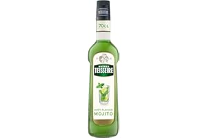 Sirop Mojito Mathieu Teisseire, pour boissons, cocktails, mocktails, sodas, thés, bouteille de 70cl