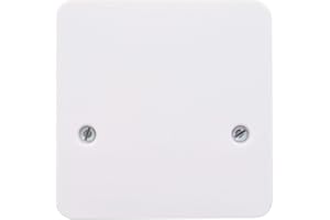Schneider Electric Lisse 45A 1-Gang Cooker Cable Outlet Plate, White