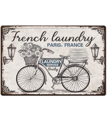 Plaque Métallique Décorative Vintage Bistro Cafe 1055 - 28 X 12 Cm - Style Rétro Pour Cuisine Ou Bar