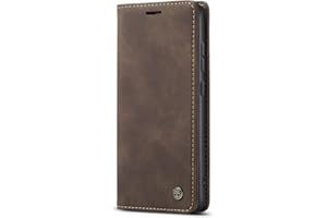 JMstore Funda Compatible con Xiaomi Mi 12 / 12X, Magnético Carcasa Funda Móvil Billetera Cuero Funda con Tapa Libro Caso Soporte Plegable (Café)