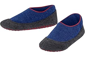 Falke unisex bambini Cosy Slipper pantofole a calzino suola gommata antiscivolo migliore aderenza spesse calde interno imbottito traspiranti termoregolanti antiodore lana vergine 1 paio