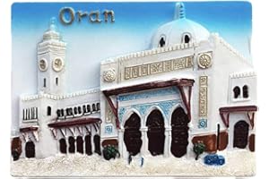 WEDARE MAGNET SOUVENIR 3D Oran Algérie Réfrigérateur Réfrigérateur Aimant Touristique Souvenirs À La Main Résine Artisanat Magnétique Autocollants Maison Cuisine Décoration Voyage Cadeau