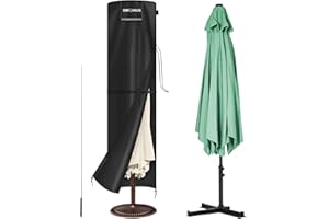 SIMPHAUS Funda Protectora Sombrilla Exterior Funda Sombrilla Playa Ø 2-4m Impermeable Fundas Parasol Terraza de Ø 3m Fundas Parasol Jardin 250x65/65cm